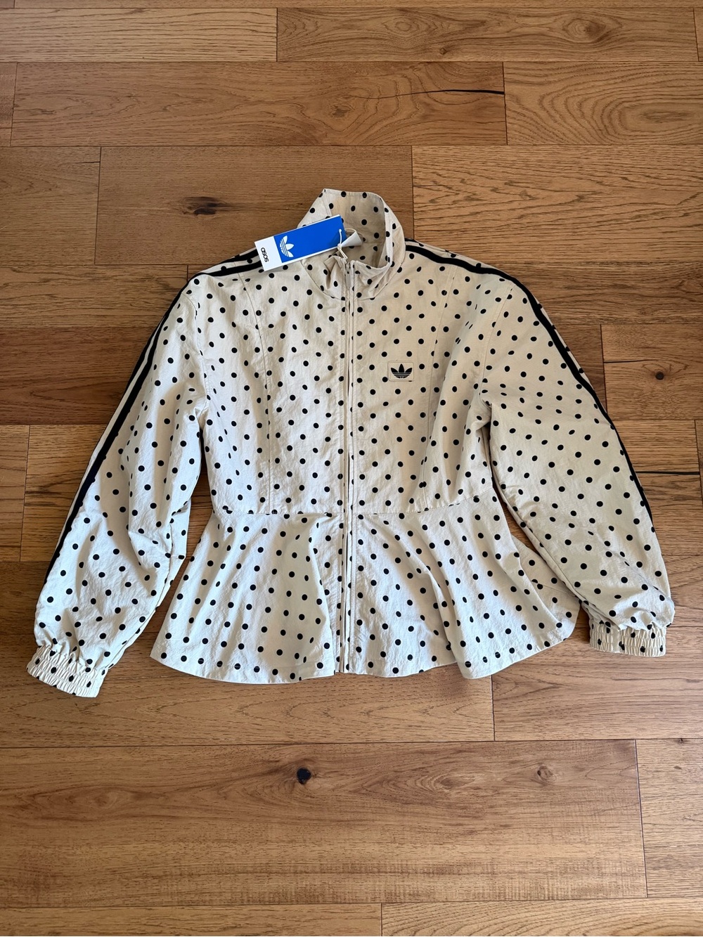 Adidas x ASOS Women’s Polka Dot Peplum Track Jacket NWT